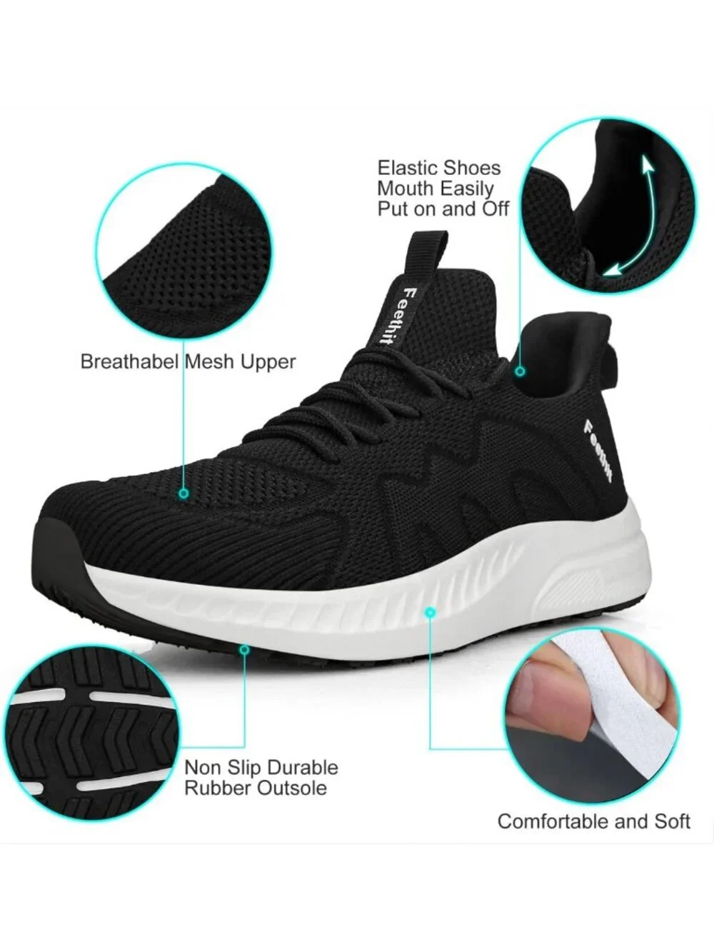 Men's Non-Slip Athletic Sneakers | Comfortable Walking, Gym, Tennis, Running
